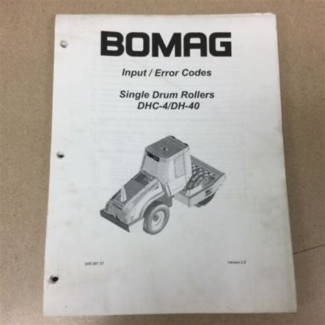 1 Introduction 8 1. . Bomag roller fault codes 5140